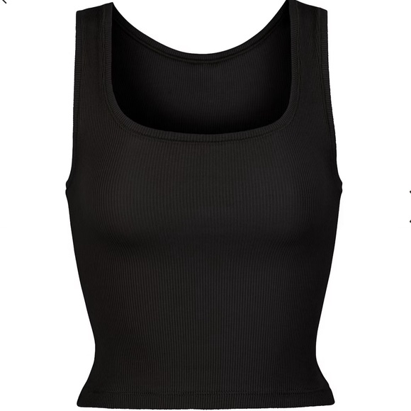 SKIMS Tops - Skims Black Cotton Rib Tank Size S